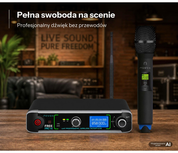 Novox FREE PRO H1 -  Mikrofon bezprzewodowy pojedynczy - 1585691 - zdjęcie 4